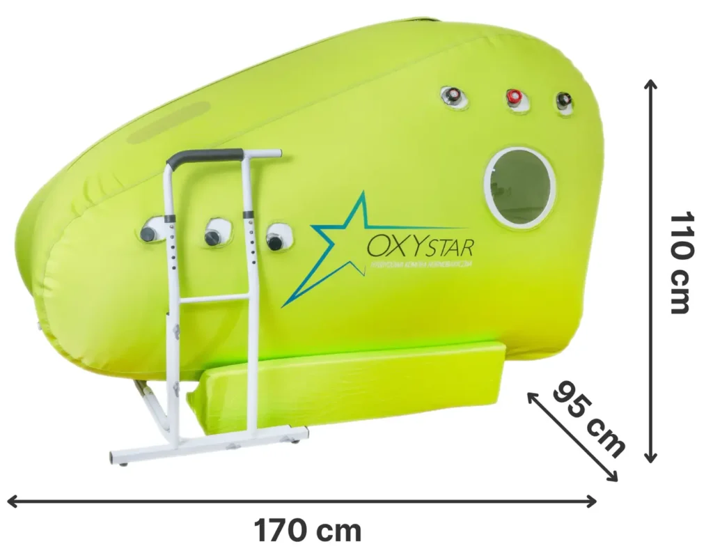 Komora OXYstar 1700 z wymiarami