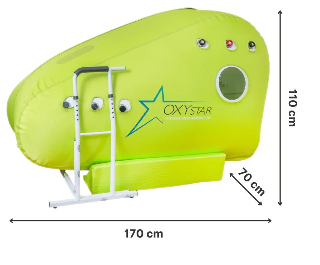 Komora OXYstar 1700 z wymiarami